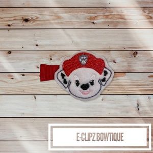 New Paw Patrol Marshall feltie hair clip for babies/toddlers/girls
